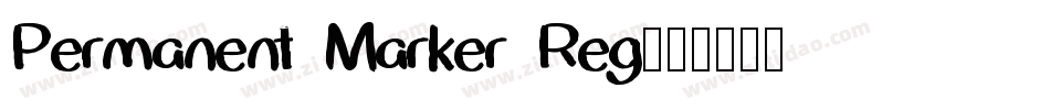 Permanent Marker Reg字体转换